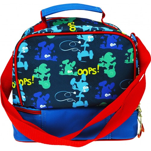 GIM Τσαντάκι Φαγητού Oβαλ Smurfs With Me 344-22220 5204549148536