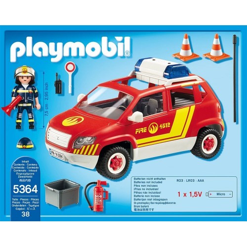 Playmobil Όχημα Αρχιπύραρχου Με Φάρο Και Σειρήνα 5364 4008789053640