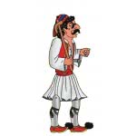 AK TOYS Φιγούρα Θεάτρου Σκιών Μπαρμπαγιώργος 37.5X15εκ 103 5203249001035