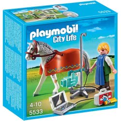 Playmobil Φορητή Συσκευή Ακτινογραφιών Και Κτηνίατρος 5533 4008789055330