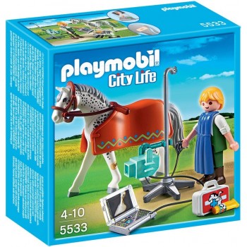 Playmobil Φορητή Συσκευή Ακτινογραφιών Και Κτηνίατρος 5533 4008789055330