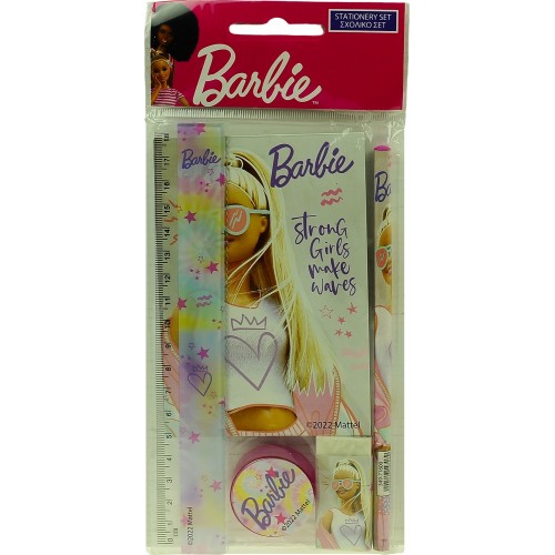 GIM Σετ Σχολικό και Μπλοκ Barbie 349-71755 5204549147102