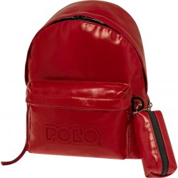 POLO Mini Vinyl Backpack (Red - Κοκκινο) 907036-3000 5201927115685