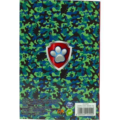 GIM Τετραδιο 17X25cm Paw Patrol 334-38400 5204549145542