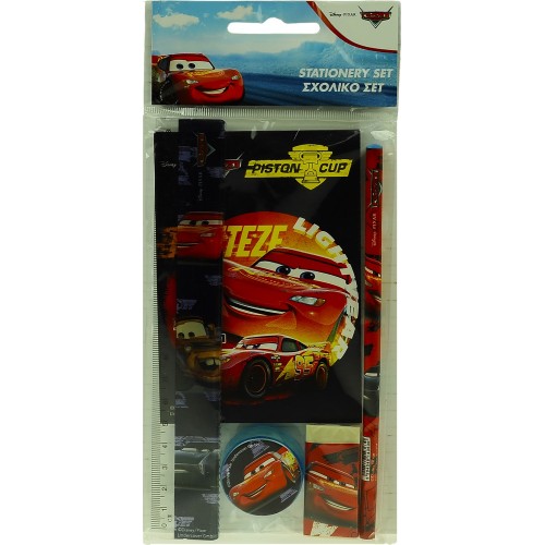GIM Σετ Σχολικό Και Μπλοκ Cars 341-38755 5204549143647