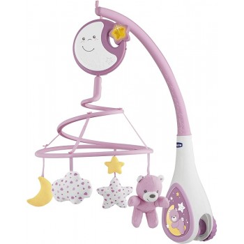 Chicco Next2Dream Mobile Μουσικό Περιστρεφόμενο Παιχνίδι 3 σε 1 - Ροζ Y01-07627-10 8058664089789