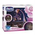 Chicco Next2Dreams Baby Mobile with Music Box for Cot and Bed - 3 in 1 Baby Pink Y01-07627-10 8058664089789