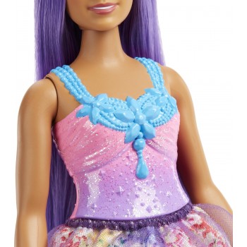 Mattel Barbie Πριγκιπισσα Μωβ Μαλλιά HGR13 / HGR17 194735055890