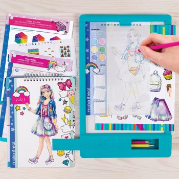 Make It Real Fashion Design Mega Set With Light Table. Kids Fashion Design Kit Includes Light Table 3502 695929035020