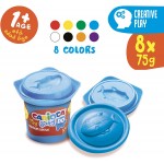 CARIOCA Baby Dough 8Pot, 8 X 75 G 43180 8003511431808