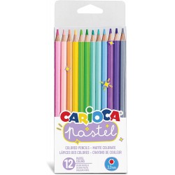 CARIOCA Ξυλομπογιές pastel 12τεμ. 43034 8003511430344