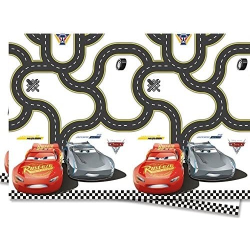 PROCOS Cars Αυτοκίνητα 3, Τραπεζομάντηλο 120 X 180 Cm, Από Πλαστικό, Διακόσμηση Πάρτυ, Γενέθλια Παιδιών 087800 5201184878002
