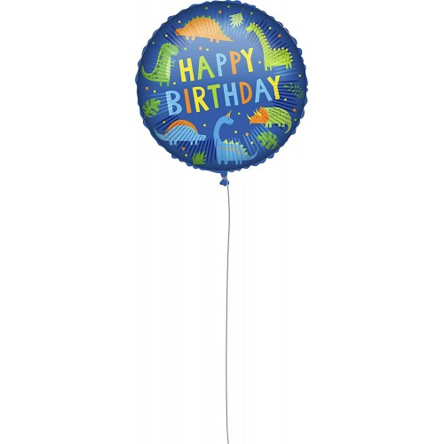 PROCOS Μπαλόνια Decorata Foil Happy Birthday Dinosaur 46εκ 1τμχ, Δεινόσαυρος, Γενέθλια, Διακόσμηση 092427 5201184924273