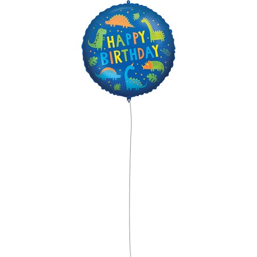 PROCOS Μπαλόνια Decorata Foil Happy Birthday Dinosaur 46εκ 1τμχ, Δεινόσαυρος, Γενέθλια, Διακόσμηση 092427 5201184924273