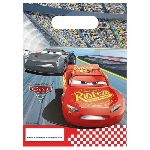 PROCOS Τσάντες Δώρων Dec.Party Disney Cars 3 6τμχ 087801 5201184878019