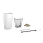 Lechusa LECHUZA ΑΥΤΟΠΟΤΙΖΟΜΕΝΗ ΓΛΑΣΤΡΑ MAXI-CUBI White High-Gloss All-In-One Set 18050 4008789180506