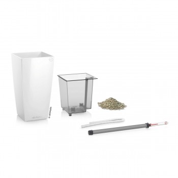 Lechusa LECHUZA ΑΥΤΟΠΟΤΙΖΟΜΕΝΗ ΓΛΑΣΤΡΑ MAXI-CUBI White High-Gloss All-In-One Set 18050 4008789180506