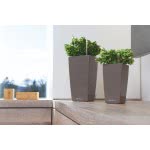 Lechusa LECHUZA ΑΥΤΟΠΟΤΙΖΟΜΕΝΗ ΓΛΑΣΤΡΑ MAXI-CUBI White High-Gloss All-In-One Set 18050 4008789180506
