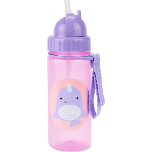 Skip Hop Zoo Πλαστικό Παγουρίνο με Καλαμάκι Φάλαινα - 384,5 ml 29-2903033-10 195861020738
