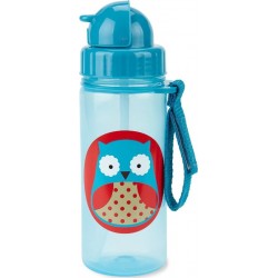 Skip Hop Zoo Πλαστικό Παγουρίνο με Καλαμάκι Κουκουβάγια - 384,5 ml 29-2903033-11 195861020851