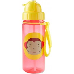 Skip Hop Zoo Πλαστικό Παγουρίνο με Καλαμάκι Μαϊμού - 384,5 ml 29-2903033-09 195861020677
