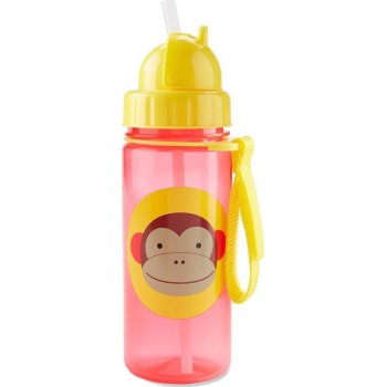 Skip Hop Zoo Πλαστικό Παγουρίνο με Καλαμάκι Μαϊμού - 384,5 ml 29-2903033-09 195861020677