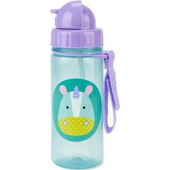 Skip Hop Zoo Πλαστικό Παγουρίνο με Καλαμάκι Μονόκερος - 384,5 ml 29-2903033-14 195861020837