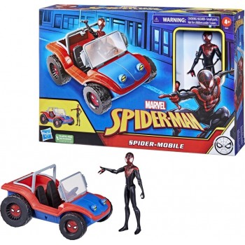 Hasbro Spiderman Verse Vehicle and 6in Figure Miles Morales  F5620 5010994113476