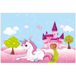PROCOS Unicorn Τραπεζομάντηλο Χάρτινο 120 X 180 Cm, Διακόσμηση Πάρτυ, Γενέθλια Παιδιών 093793 5201184937938