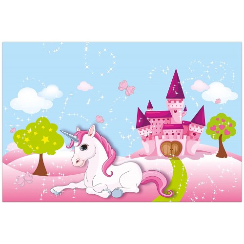 PROCOS Unicorn Τραπεζομάντηλο Χάρτινο 120 X 180 Cm, Διακόσμηση Πάρτυ, Γενέθλια Παιδιών 093793 5201184937938