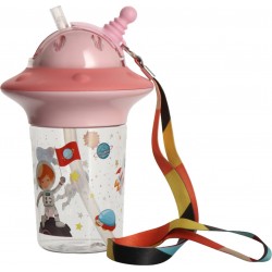 Estia Water Bottle Astro Plastic 450Ml Salmon Pink 01-10850 5207158010850