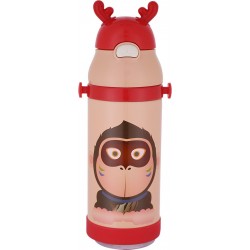 Estia Θερμός Παιδικό Animals Ανοξείδωτο 350Ml Gorilla Red 01-10966 5207158010966