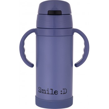 Estia Θερμός Παιδικό Slogans Ανοξείδωτο 350Ml Smile Blue 01-10997 5207158010997