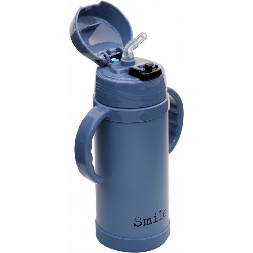 Estia Thermos Childrens Slogans Stainly 350Ml Smile Blue 01-10997 5207158010997