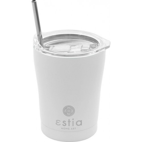 Estia Θερμός Coffee Mug Save The Aegean 350Ml Pure White 01-12434 5207158012434