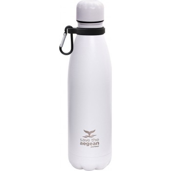 Estia Thermos Travel Flask Save The Aegean 500Ml Matte White 01-9014 5207158009014