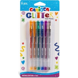 CARIOCA Pen Glitter in blister 42165 8003511421656