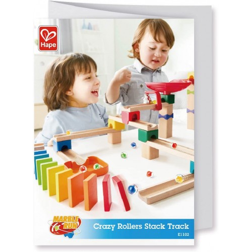 Hape Early Explorer Ξύλινο Crazy Rollers Stack Track E1102A 6943478034778