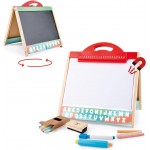 Hape 3 In 1 Early Explorer Ξύλινος Πίνακας Store and Go Easel E1062A 6943478034723