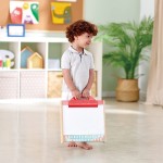Hape 3 In 1 Tabletop 2 Sided Standing Artwork Easel Blackboard And Magnetic Erasable Whiteboard E1062A 6943478034723
