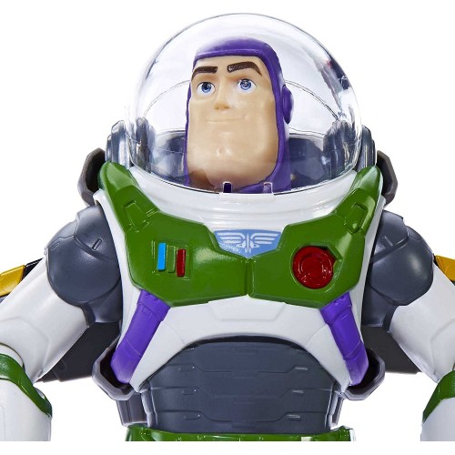 Mattel Disney Pixar Lightyear Μεγάλες Φιγούρες Με Εξοπλισμό Space Ranger Gear Alpha Buzz, 12 In And Jetpack Blaster HHK10 / HHK1