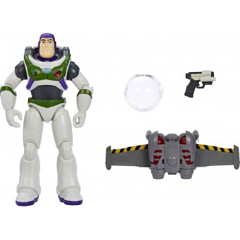 Mattel Disney Pixar Lightyear Μεγάλες Φιγούρες Με Εξοπλισμό Space Ranger Gear Alpha Buzz, 12 In And Jetpack Blaster HHK10 / HHK1