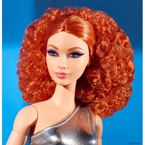 Mattel Barbie Signature Looks Doll Red Curly Hair, Original Body Type, Fully Posable HBX94 194735004928
