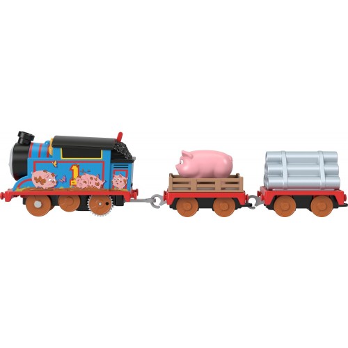 Mattel Τόμας Το Τρενακι -Μηχανοκίνητα Τρένα Φάρμας Με 2 Βαγόνια, Ζωάκι Και Αξεσουάρ HHN47 / HHN48 194735072804