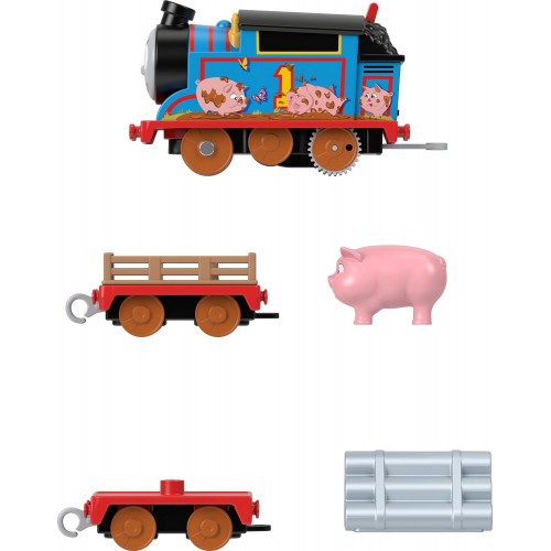 Mattel Τόμας Το Τρενακι -Μηχανοκίνητα Τρένα Φάρμας Με 2 Βαγόνια, Ζωάκι Και Αξεσουάρ HHN47 / HHN48 194735072804