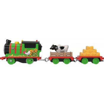 Mattel Τόμας Το Τρενάκι -Μηχανοκίνητα Τρένα Φάρμας Με 2 Βαγόνια, Ζωάκι Και Αξεσουάρ HHN47 / HHN49 194735072675