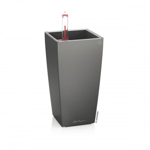 Lechusa LECHUZA ΑΥΤΟΠΟΤΙΖΟΜΕΝΗ ΓΛΑΣΤΡΑ MINI-CUBI Charcoal Metallic All-In-One Set 18123 4008789181237
