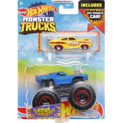 Mattel Hot Wheels Όχημα Monster Trucks με Αυτοκινητάκι Rodger Dodger GRH81 / HDB96 194735019700