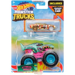 Mattel Hot Wheel Όχημα Monster Trucks με Αυτοκινητακι Zombie Wrex GRH81 / HDC03 194735019694