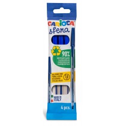 CARIOCA Στυλό Sfera Σετ 4 τμχ Μπλε 41646/02 8003511241025